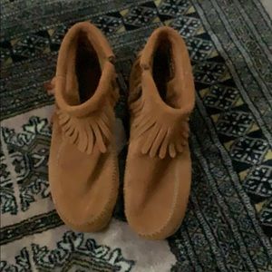 Moccasin ankle boots!